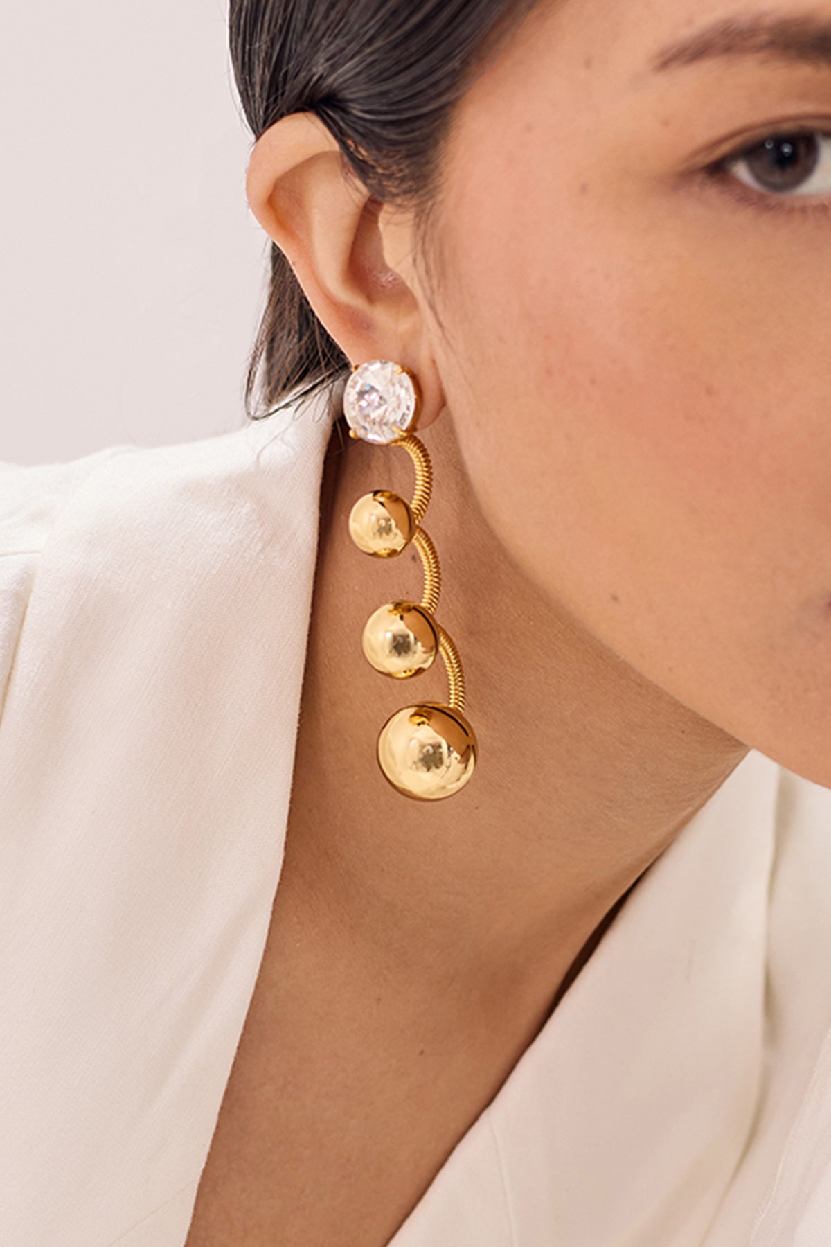 Buy Gold Pearls Plated Earrings by Ruhheite for Women online at ScrollnShops